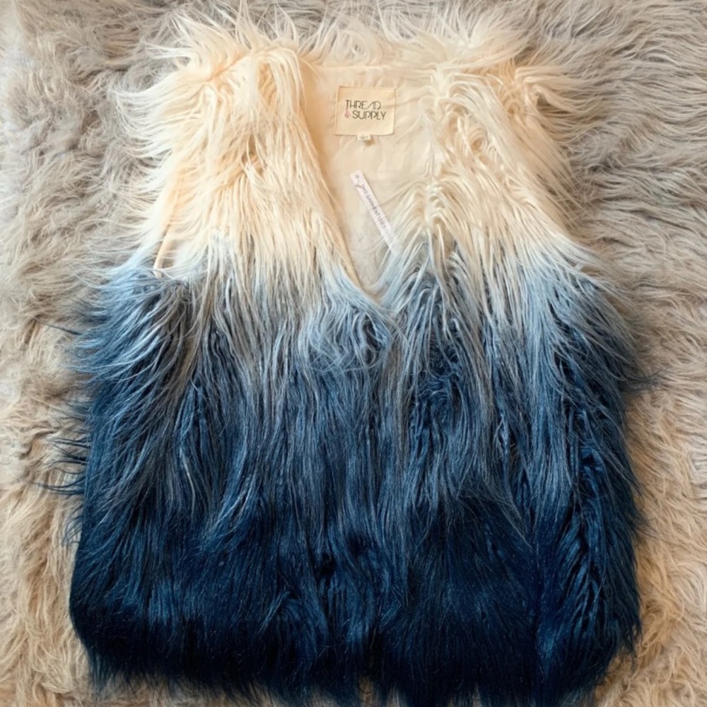Faux fur vest